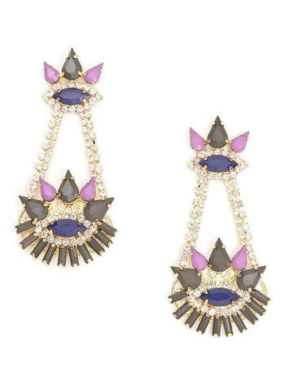 Jeweled Spike Earrings