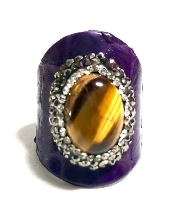 Purple Ostritch Ring