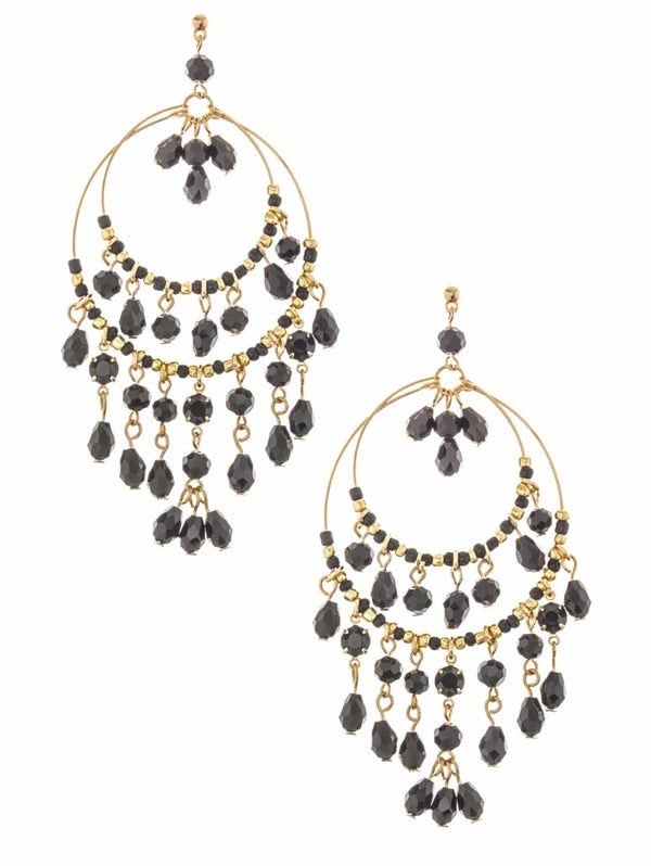 Beaded Hoop Earrings
